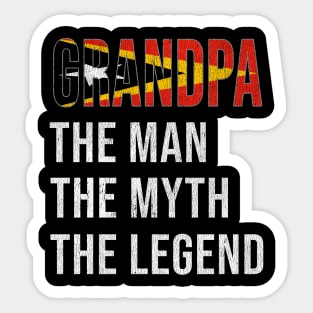 Grand Father Timorese Grandpa The Man The Myth The Legend - Gift for Timorese Dad With Roots From  East Timor Sticker